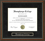 Humphreys College Diploma Frame