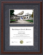 San Francisco State (SFSU) Diploma Frame with Campus Lithograph