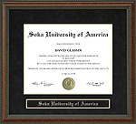 Soka University of America (SUA) Diploma Frame