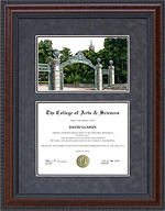 Diploma Frame with Licensed UC Berkeley Campus Lithograph