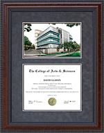 Diploma Frame with Licensed UC Irvine Campus Lithograph