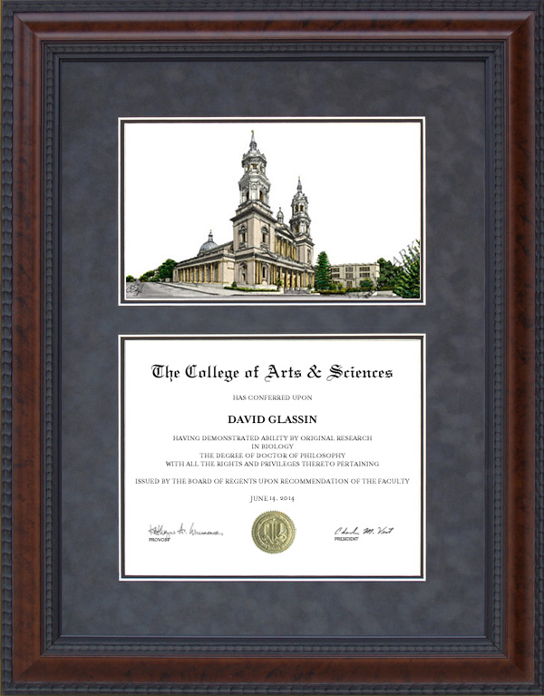 Diploma Frame With University Of San Francisco Usf Campus