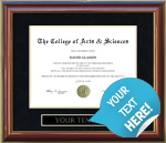 Customizable Diploma Frame - Free Shipping