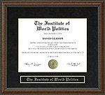 The Institute of World Politics (IWP) Diploma Frame