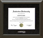 Amberton University Classic Frame in Black Suede