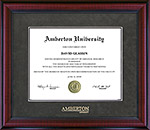 Amberton University Classic Frame in Grey Suede