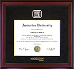 Amberton University Designer Frame in Black Suede