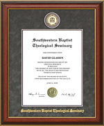 SWBTS Designer Diploma Frame with Embossed Suede Mat
