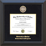 The UD Graduate School of Management Diploma Frame