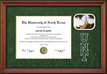 UNT Designer Frame with Campus Photo