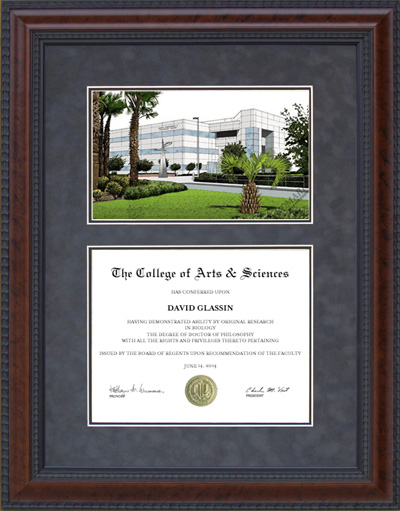 Embry-Riddle Diploma Frame with Campus Lithograph