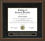 College of Central Florida Diploma Frame