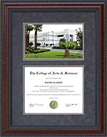 Embry-Riddle Diploma Frame with Campus Lithograph