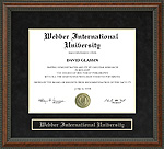 Webber International University (WIU) Diploma Frame