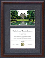 Berry College Diploma Frame with Campus Lithograph