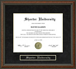 Shorter College Diploma Frame