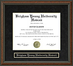Brigham Young University Hawaii (BYUH) Diploma Frame