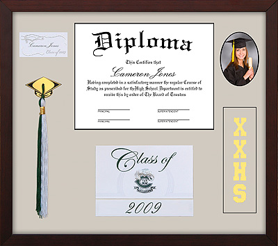 Shadow Box Tassel Memory Frame