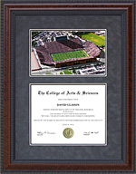 University of Iowa (UI) Diploma Frame with Kinnick Stadium Lithograph