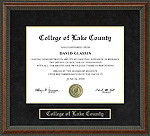 College of Lake County Diploma Frame