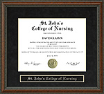 St. John's College of Nursing Diploma Frame