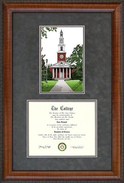 University of Kentucky (UK) Diploma Frame with Campus Lithograph