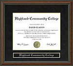 Highland Community College Diploma Frame