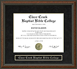 Clear Creek Baptist Bible College (CCBBC) Diploma Frame