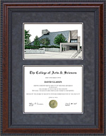 Diploma Frame with Northern Kentucky University (NKU) Lithograph