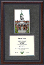 Speed School of Engineering Diploma Frame with Campus Lithograph