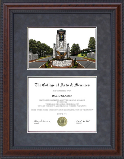 Life University Diploma Frame with Campus Lithograph