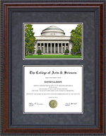 Larson-Juhl Diploma Frame with MIT Campus Lithograph