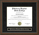 Pillsbury Baptist Bible College Diploma Frame