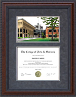 St. Cloud State University (SCSU) Diploma Frame with Campus Lithograph