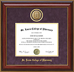 STLCOP Designer Diploma Frame with Gold Medallion