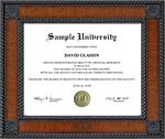 Larson-Juhl Craig Ponzio Diploma Frame with Your Etched Monogram