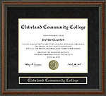 Cleveland Community College Diploma Frame