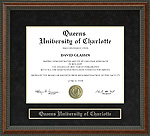 Queens University of Charlotte Diploma Frame