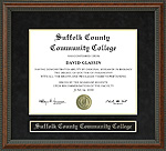 Suffolk County Community College Diploma Frame