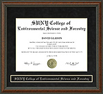 State University of New York College of Environmental Science and Forestry (SUNY-ESF) Diploma Frame