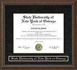 State University of New York at Oswego (Oswego State) Diploma Frame
