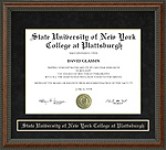 State University of New York College at Plattsburgh (SUNY) Diploma Frame