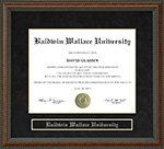 Baldwin-Wallace College (B-W) Diploma Frame