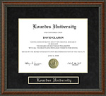 Lourdes University Diploma Frame