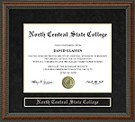 North Central State College Diploma Frame