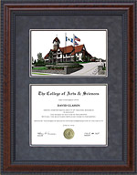Union Institute & University (UI&U) Diploma Frame with Campus Lithograph