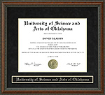 University of Science and Arts of Oklahoma (USAO) Diploma Frame