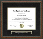 Gettysburg College Diploma Frame