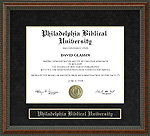 Philadelphia Biblical University (PBU) Diploma Frame