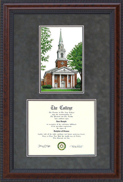 Southern Baptist Theological Seminary (SBTS) Diploma Frame with Campus Lithograph